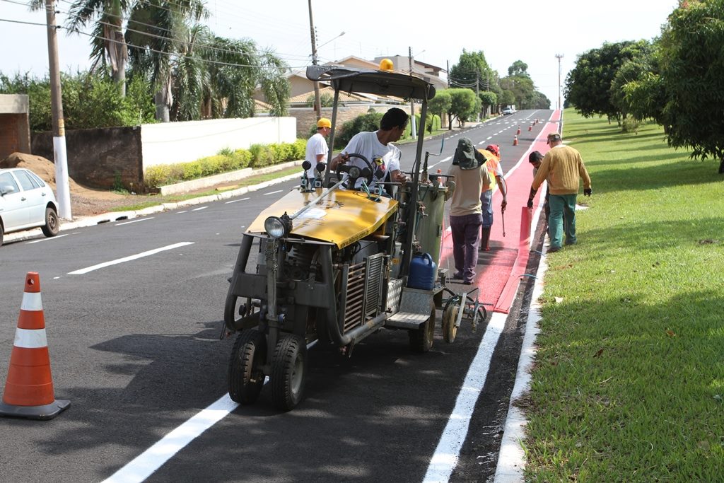 Ciclofaixa é implantada em Ourinhos