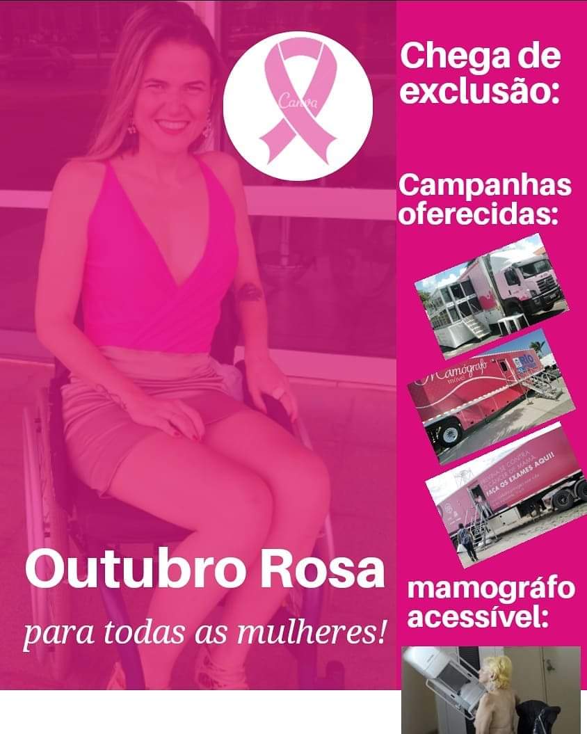 Outubro Rosa e saúde das mulheres com deficiência