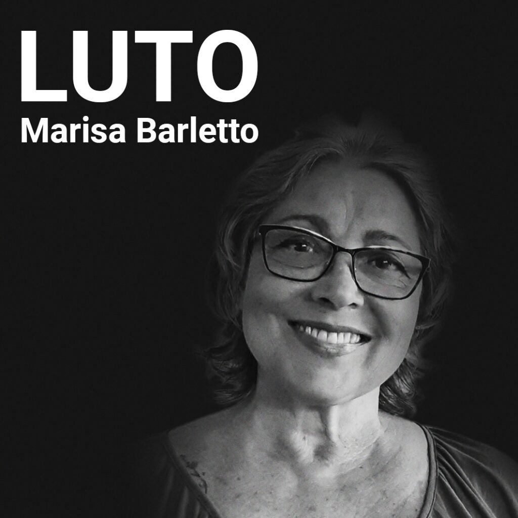 Foto de Luto da Professora Marisa Barletto