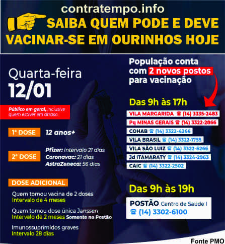 Vacinação hoje!