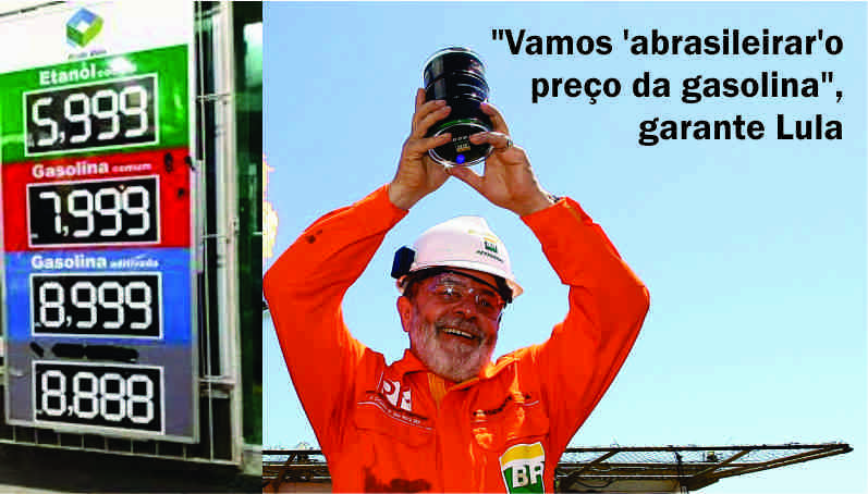 Dolarização dos preços e desvalorização da Petrobras: gasolina bate R$8,00