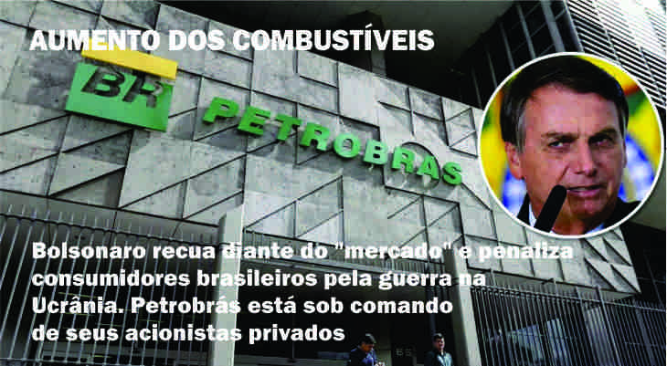 Petrobrás aumenta a gasolina em 18,76% e o diesel em 24,93%