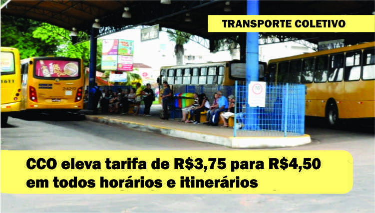 Aumento de 20% da passagem de circular passa a valer sexta feira dia 8