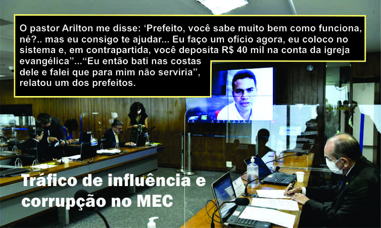 Em audiencia hoje no Senado prefeitos confirmam propina em troca de verbas do MEC