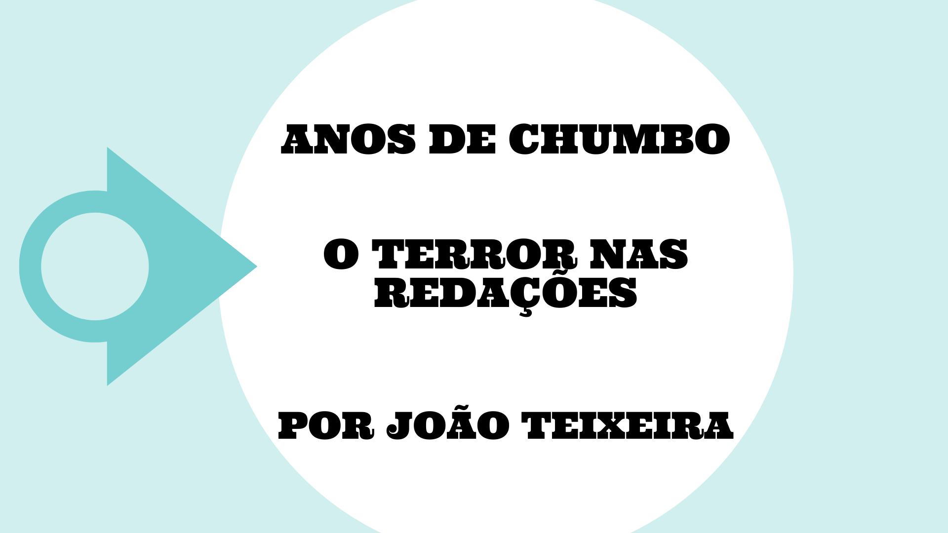 Anos de chumbo – O terror nas redações