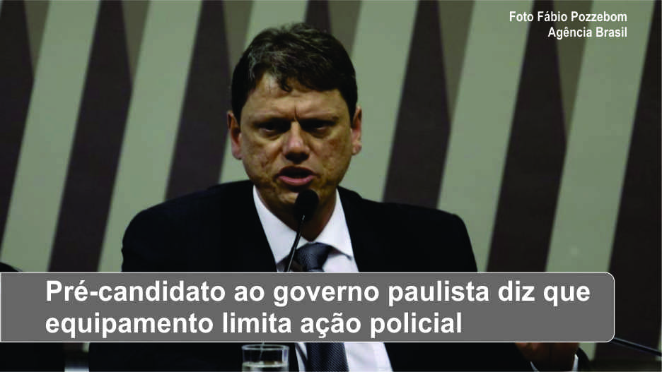 Candidato de Bolsonaro, Tarcísio Freitas quer acabar com câmeras nas fardas da PM em SP