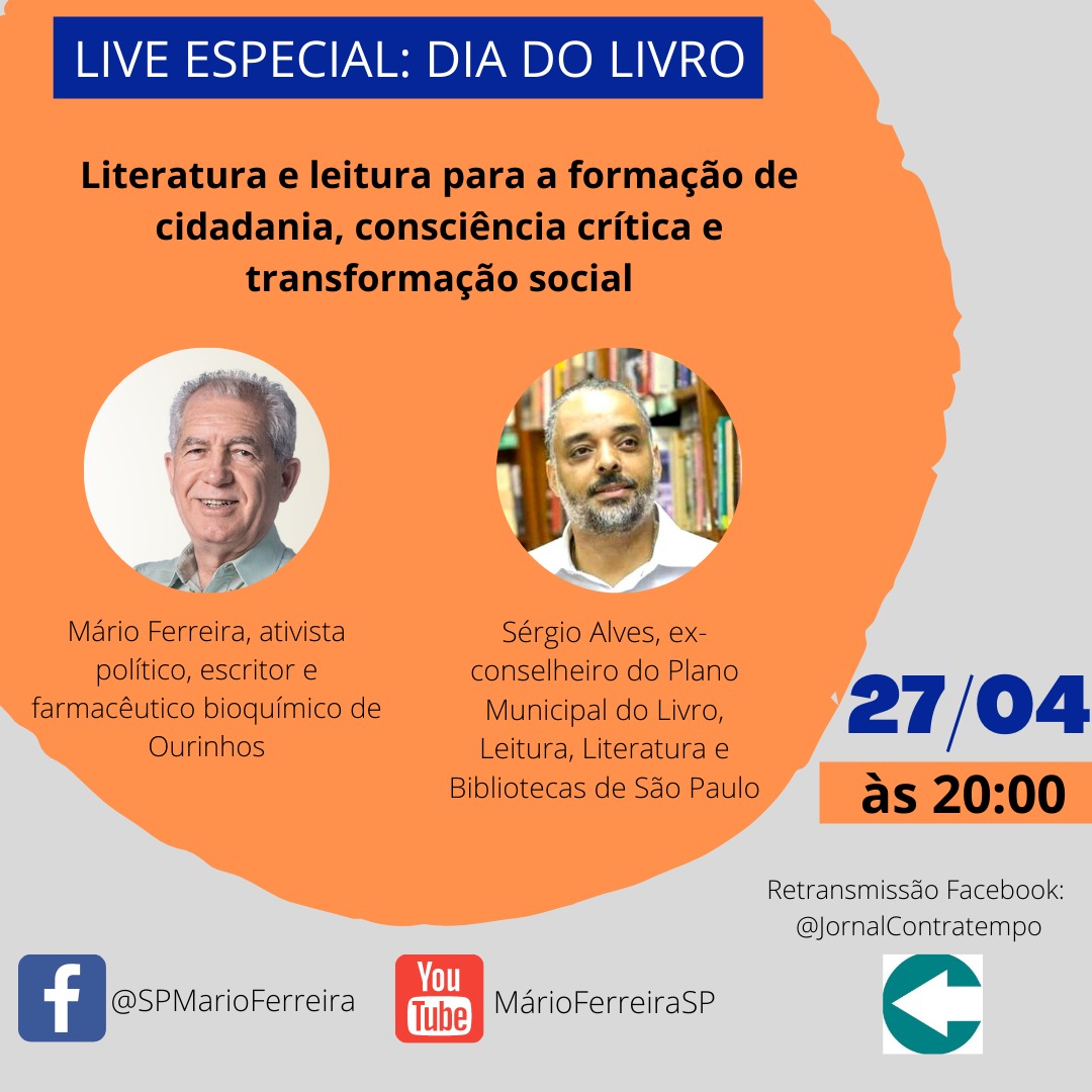 LIVE ESPECIAL: DIA DO LIVRO
