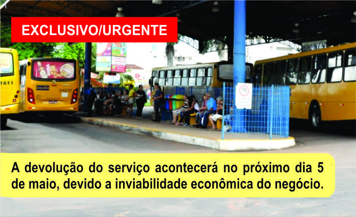 CCO anuncia devolução do serviço público de transporte coletivo a Prefeitura Municipal