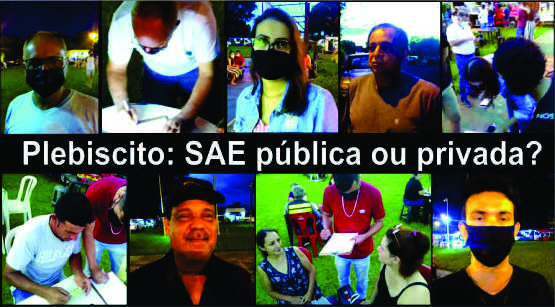Coleta de assinaturas para plebiscito da SAE ocorre na Praça Melo Peixoto até sábado
