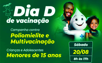Campanha contra a Poliomielite e Multivacinação começa neste sábado (20) em Ourinhos