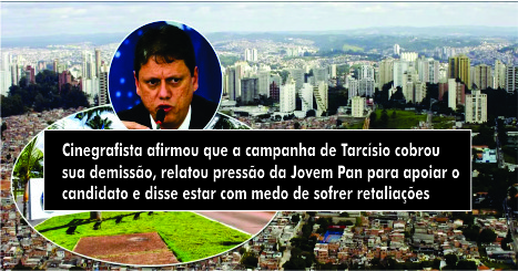 Cinegrafista da Jovem Pan entrega Tarcísio e diz que filmou segurança do candidato disparando tiros na farsa de Paraisópolis