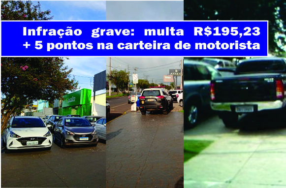 Estacionar veículos na calçada:  a confusão entre o público e o privado