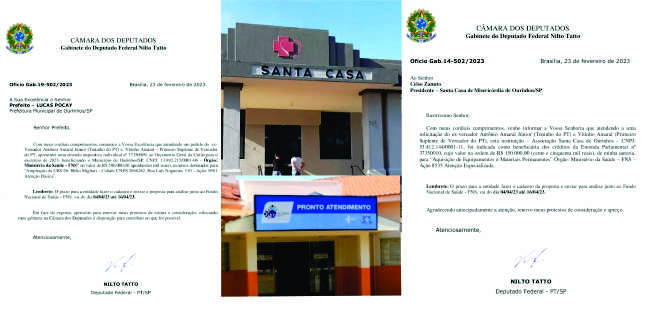Nilto Tatto informa recursos para Ourinhos e seus solicitantes
