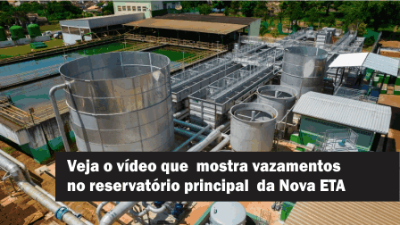 Torneirada – Nova ETA apresenta vazamento após inicio funcionamento