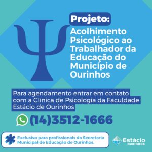 Cartaz com informações do projeto