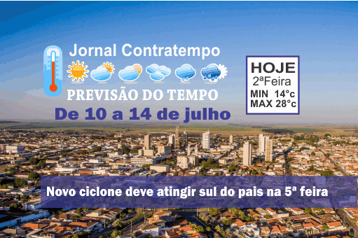 Semana terá temperaturas elevadas, frio chega na sexta feira com mínima de 8 graus
