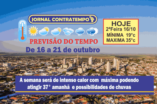 Confira a previsão do tempo para esta semana em Ourinhos