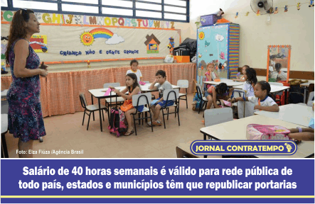Piso salarial dos professores é reajustado em de 3,6% valor será de R$ 4.580,57