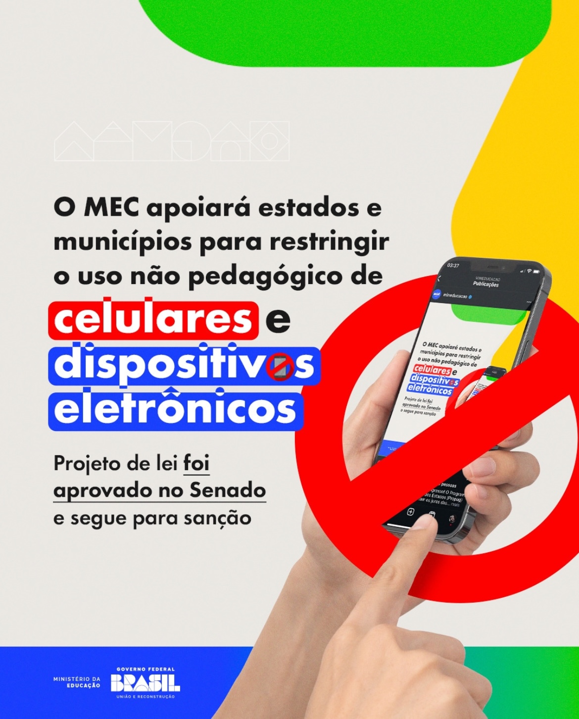 MEC restringe uso não pedagógico de celulares nas escolas