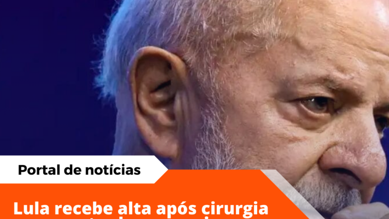 Lula recebe alta hospitalar após quase uma semana internado