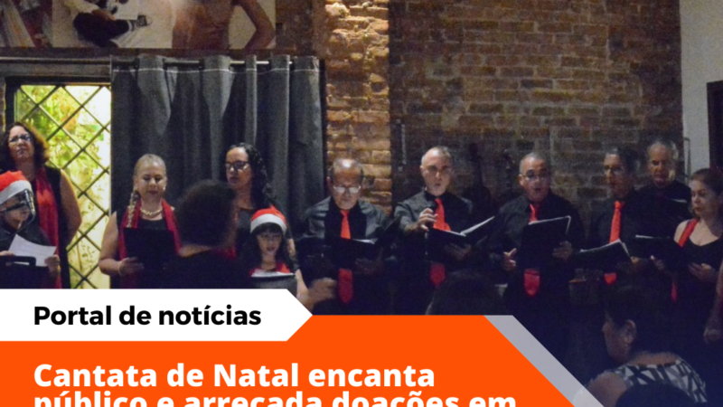 Coral encanta público na primeira noite da Cantata de Natal 2024