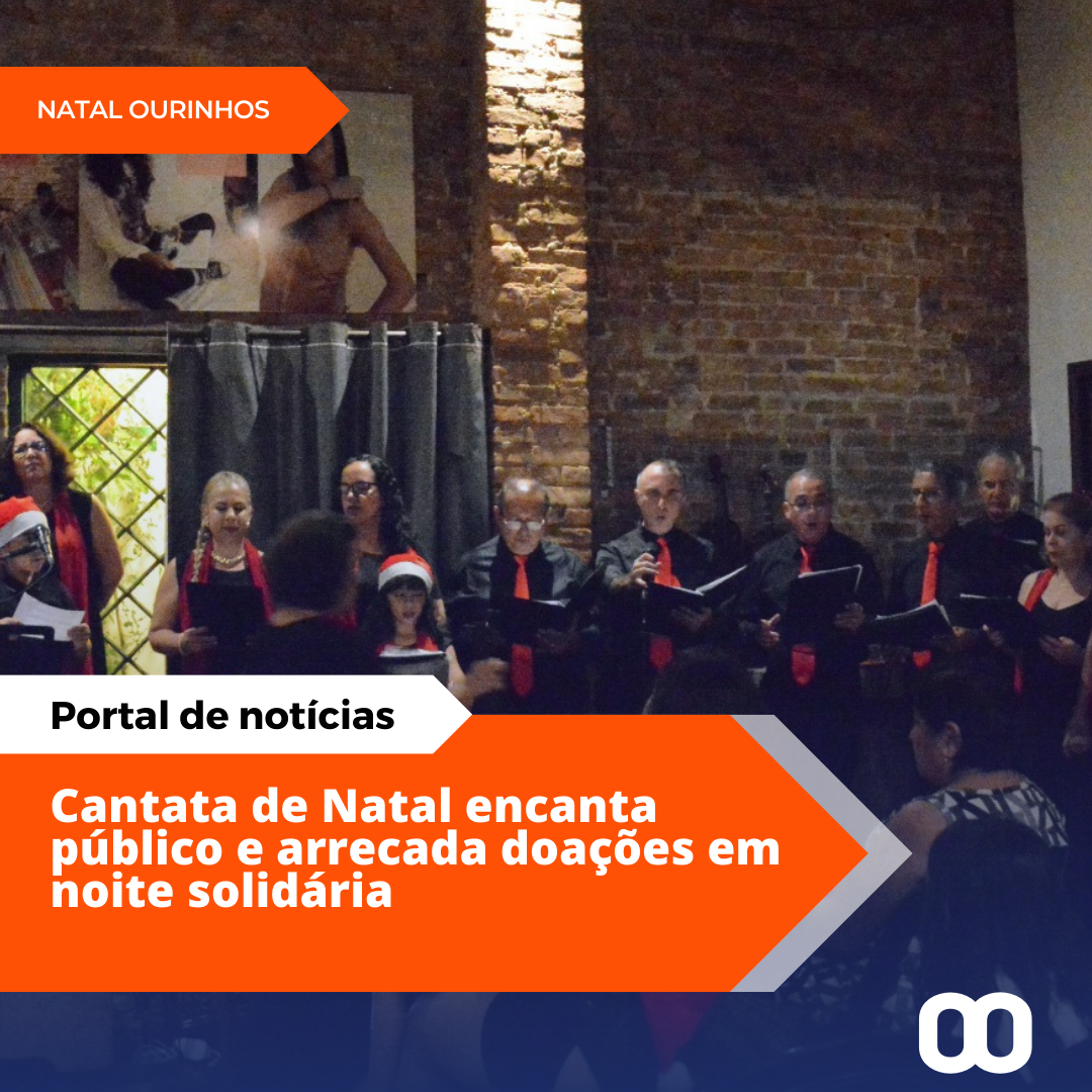 Coral encanta público na primeira noite da Cantata de Natal 2024