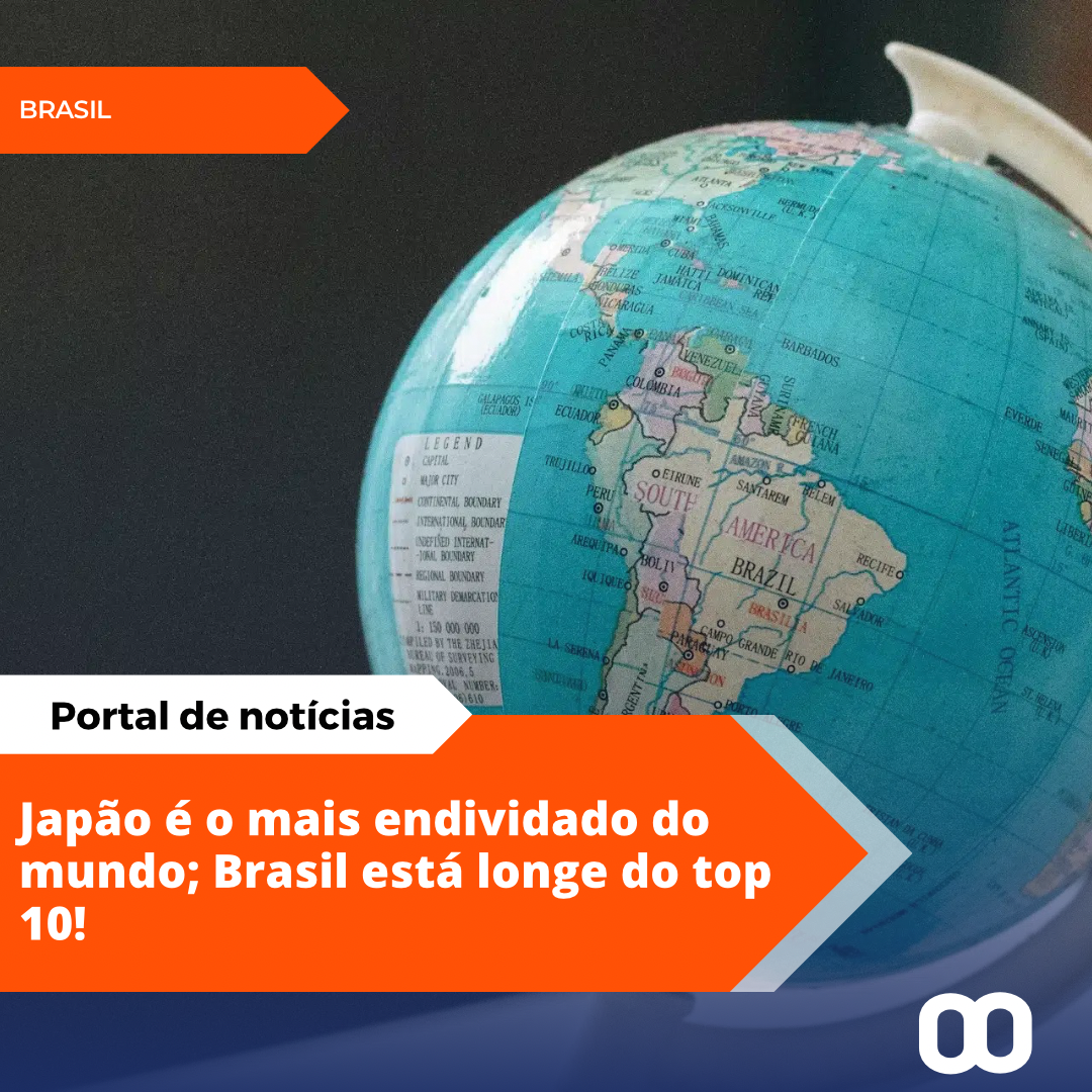 Japão lidera lista de países mais endividados; Brasil está fora do top 10