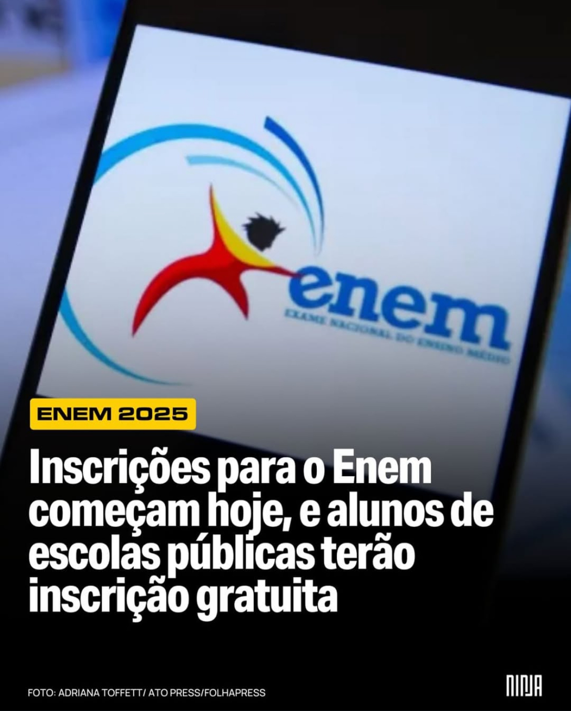 Inscrições para o Enem 2025 já estão abertas! Prazo vai até 6 de junho