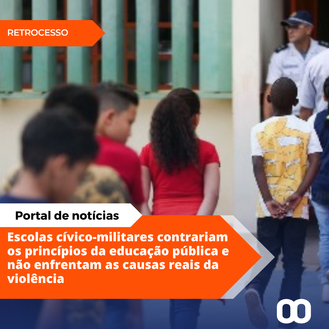 Escolas cívico-militares: modelo contraria princípios da educação pública e da cidadania