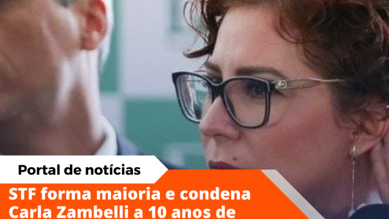 STF forma maioria para condenar Carla Zambelli e hacker Delgatti por ataques ao CNJ