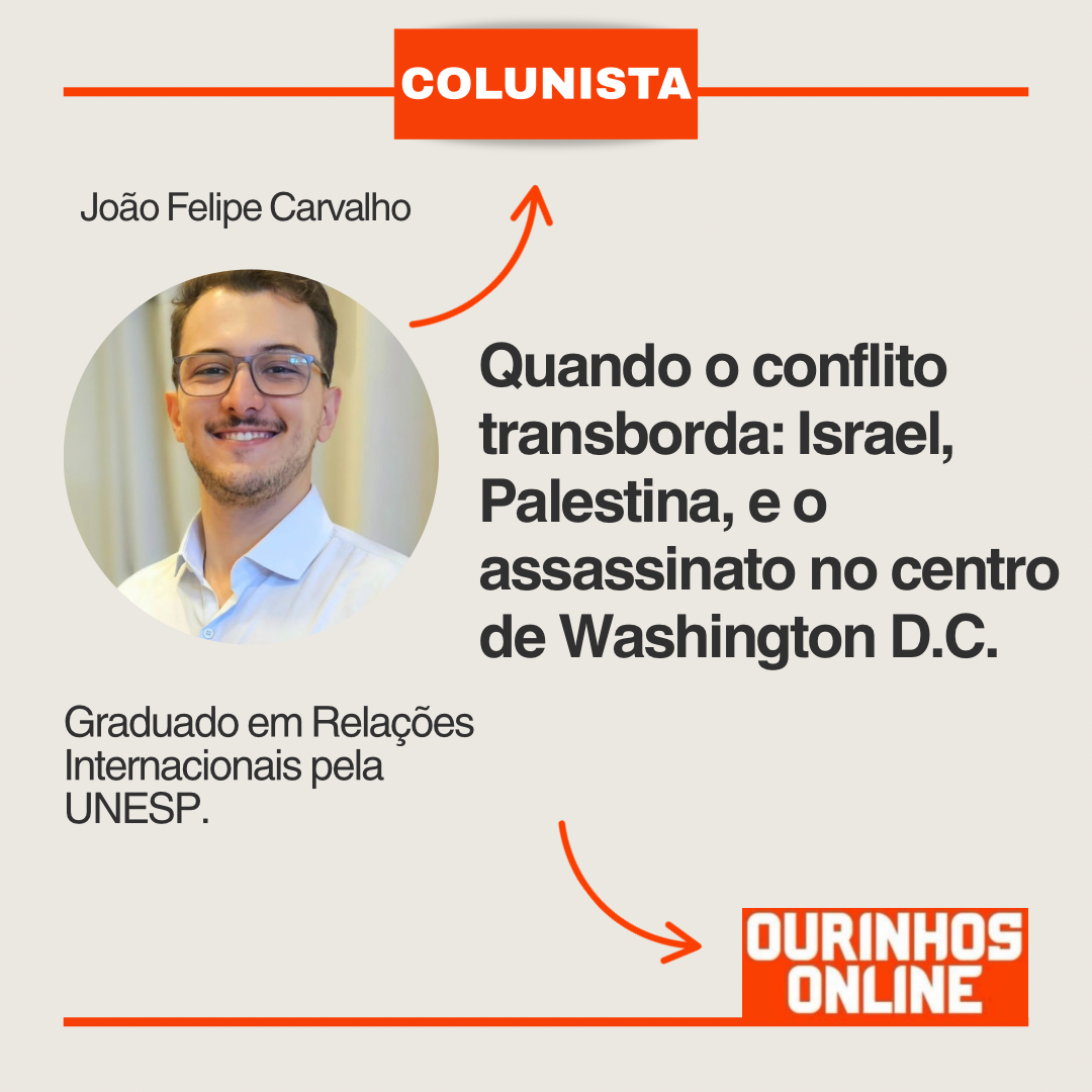 Quando o conflito transborda: Israel, Palestina, e o assassinato no centro de Washington D.C. – João Felipe Carvalho