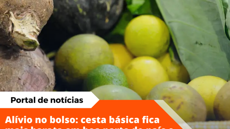 Cesta básica fica mais barata em 15 capitais do país em maio, diz Dieese