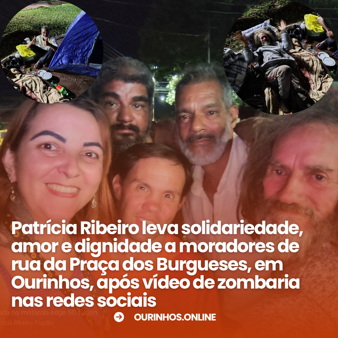 Solidariedade e empatia: pessoas em situação de rua recebem apoio em praça de Ourinhos