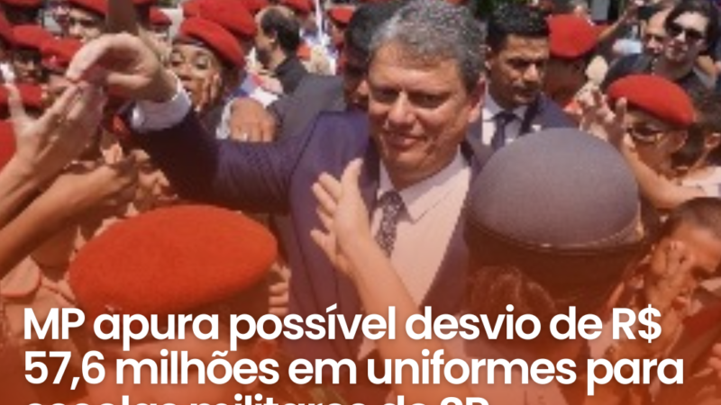 MP apura possível desvio de R$ 57,6 milhões em uniformes para escolas militares de SP