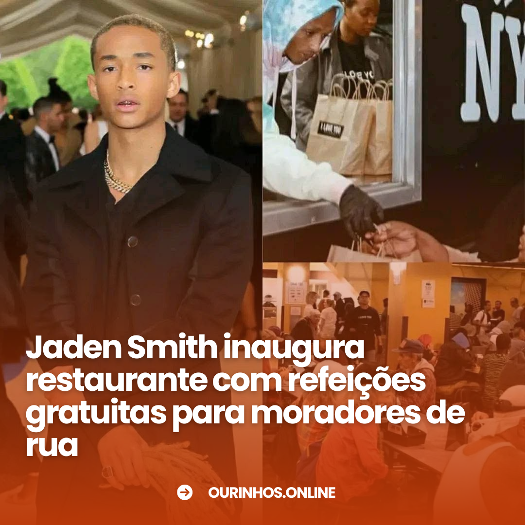 Jaden Smith inaugura restaurante com comida gratuita para moradores de rua