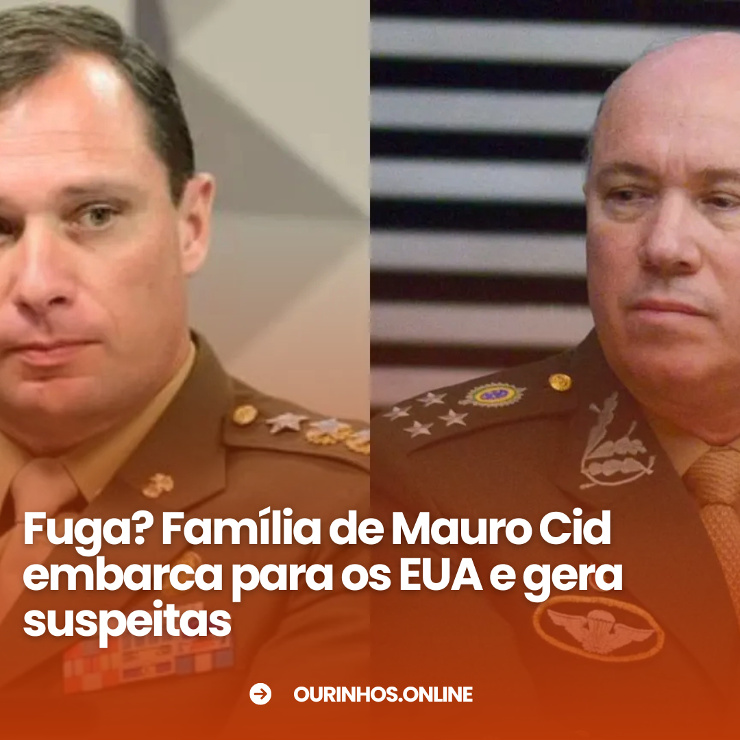Família de Mauro Cid deixa o Brasil e vai para os Estados Unidos; PGR vê risco de fuga