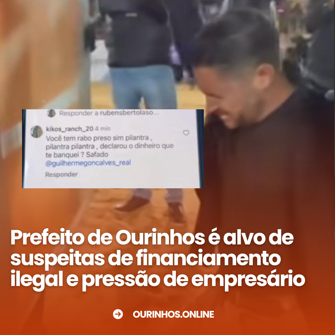 Prefeito de Ourinhos, Guilherme Gonçalves, é alvo de suspeitas sobre financiamento ilegal de campanha