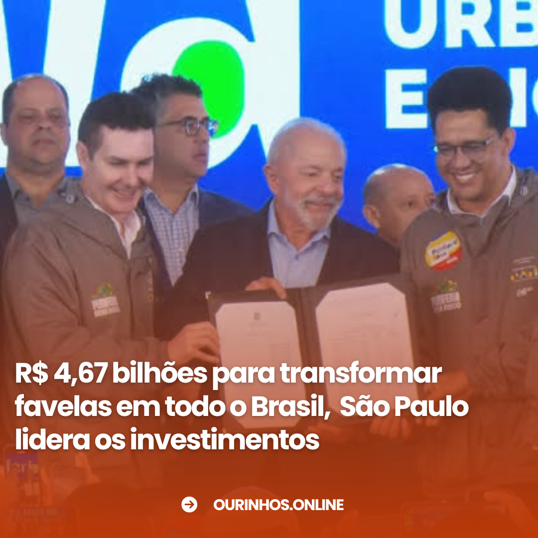Investimento histórico para urbanização de favelas no Brasil: São Paulo será destaque