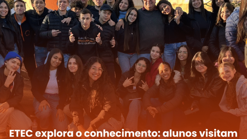 UNESP Ourinhos recebe visita de alunos da ETEC em dia de campo