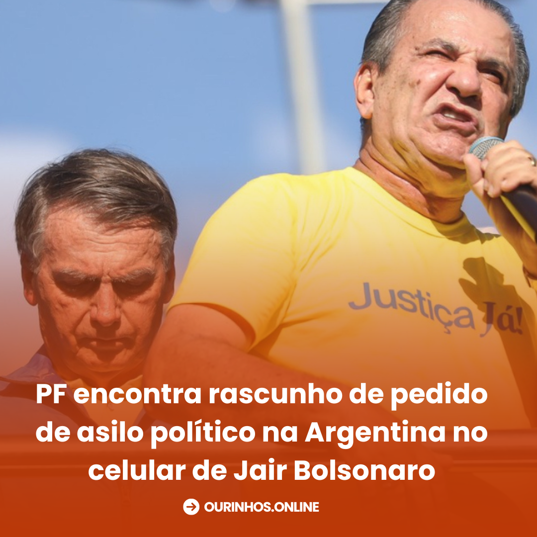 PF encontra rascunho de pedido de asilo político na Argentina no celular de Jair Bolsonaro