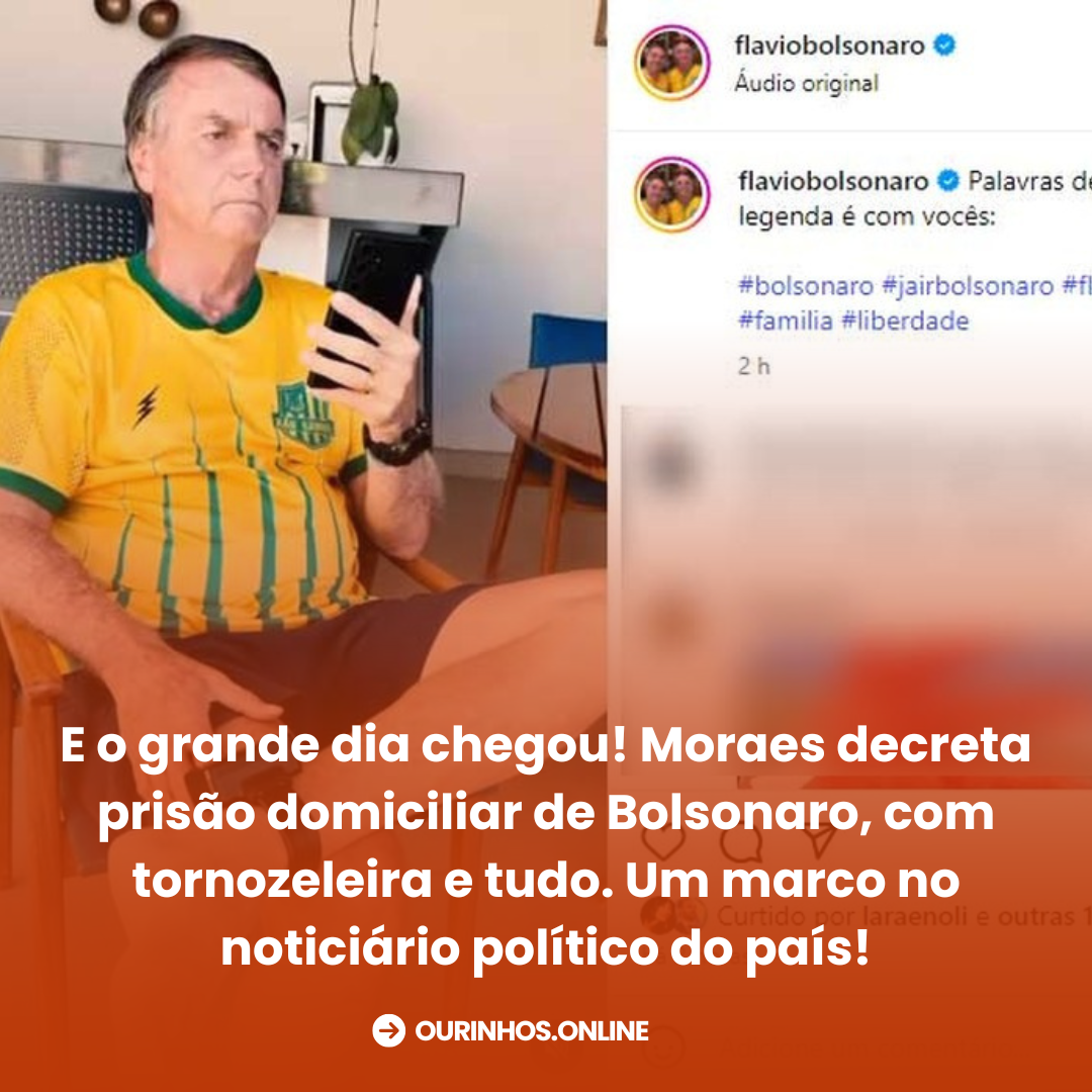 Moraes decreta prisão domiciliar de Jair Bolsonaro; PF realiza buscas na casa do ex-presidente