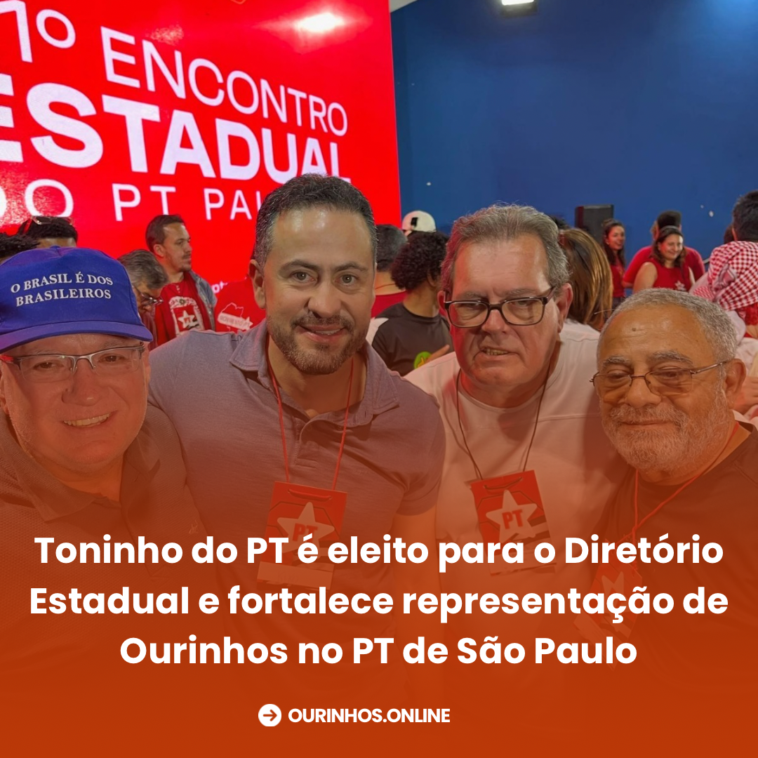 Toninho do PT é Eleito para o Diretório Estadual do PT em São Paulo